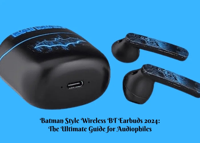 Batman Style Wireless BT Earbuds 2024